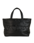 Logo-Debossed Tote, &pound;1,100, Handbags, Black, Leather, Front view